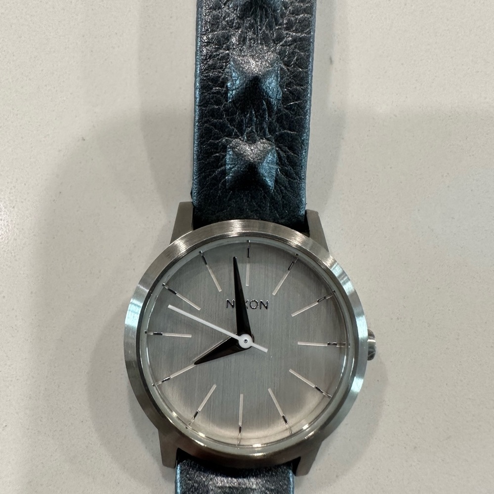 Nixon “skinny b**ch” watch with the Kenzie leather. 50 M stainless steel.